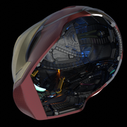 Iron Man MK 85 Helmet motorized 3D printable Model