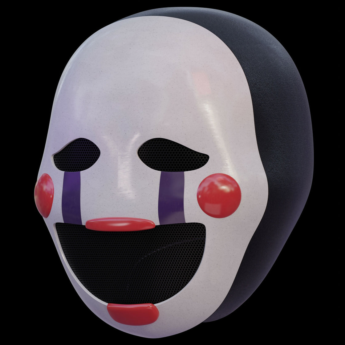 Puppet Mask - FNAF2 Movie 3D Model – Wireframe