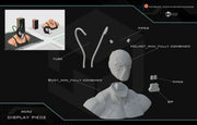 Bane body display for 1:1 scale helmet and mini display piece