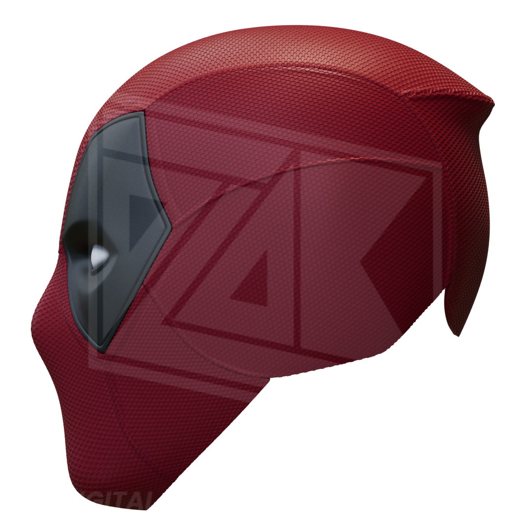 Mercenary Mask 3 3D Model – Wireframe