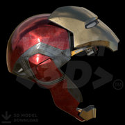 Motorized Mark 85 V5 Helmet 3D Print Model