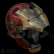Motorized Mark 85 V5 Helmet 3D Print Model