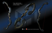 Predator Badlands folding bow with laser and rope modules