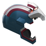 Motorized Iron Patriot MK1 Helmet 3D Model