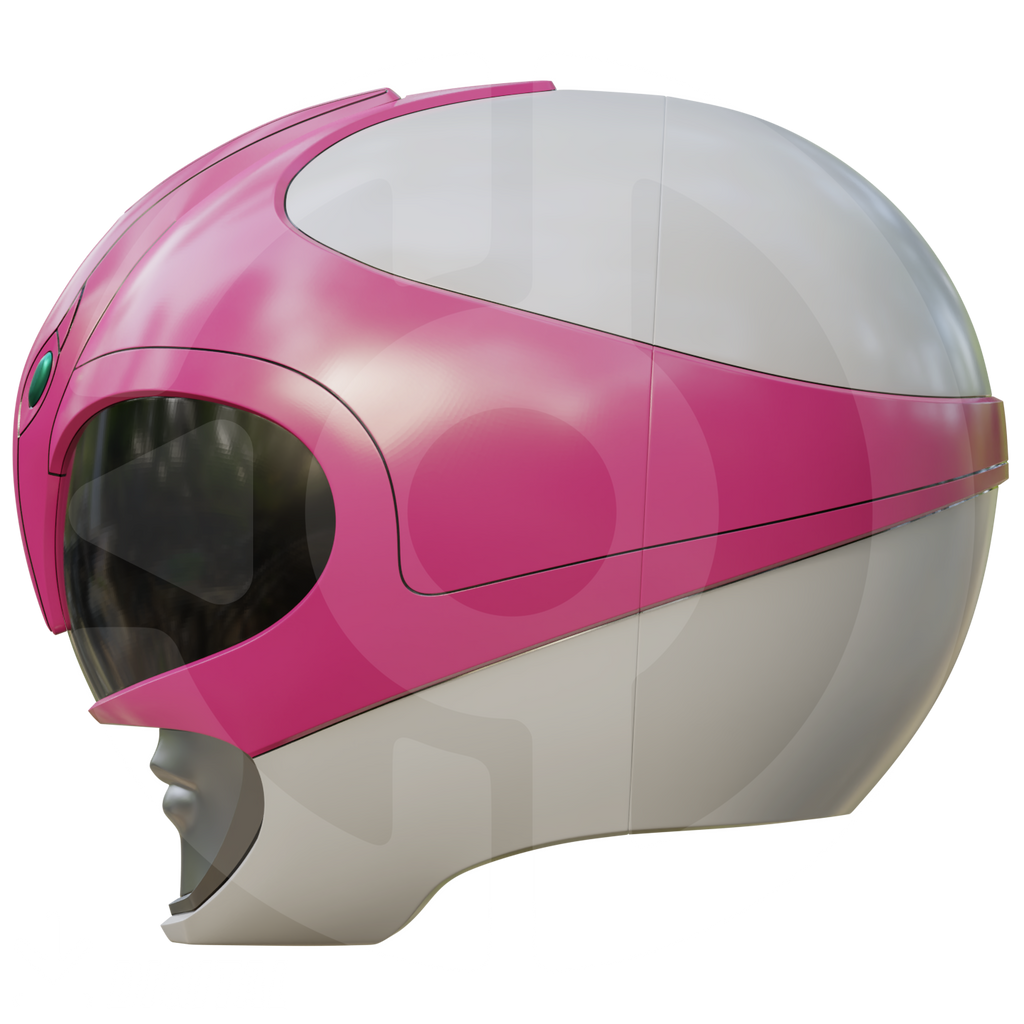 MMPR Pink Ranger Helmet File – Wireframe
