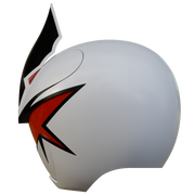 VEK3D White Dino Ranger PRDT Helmet File