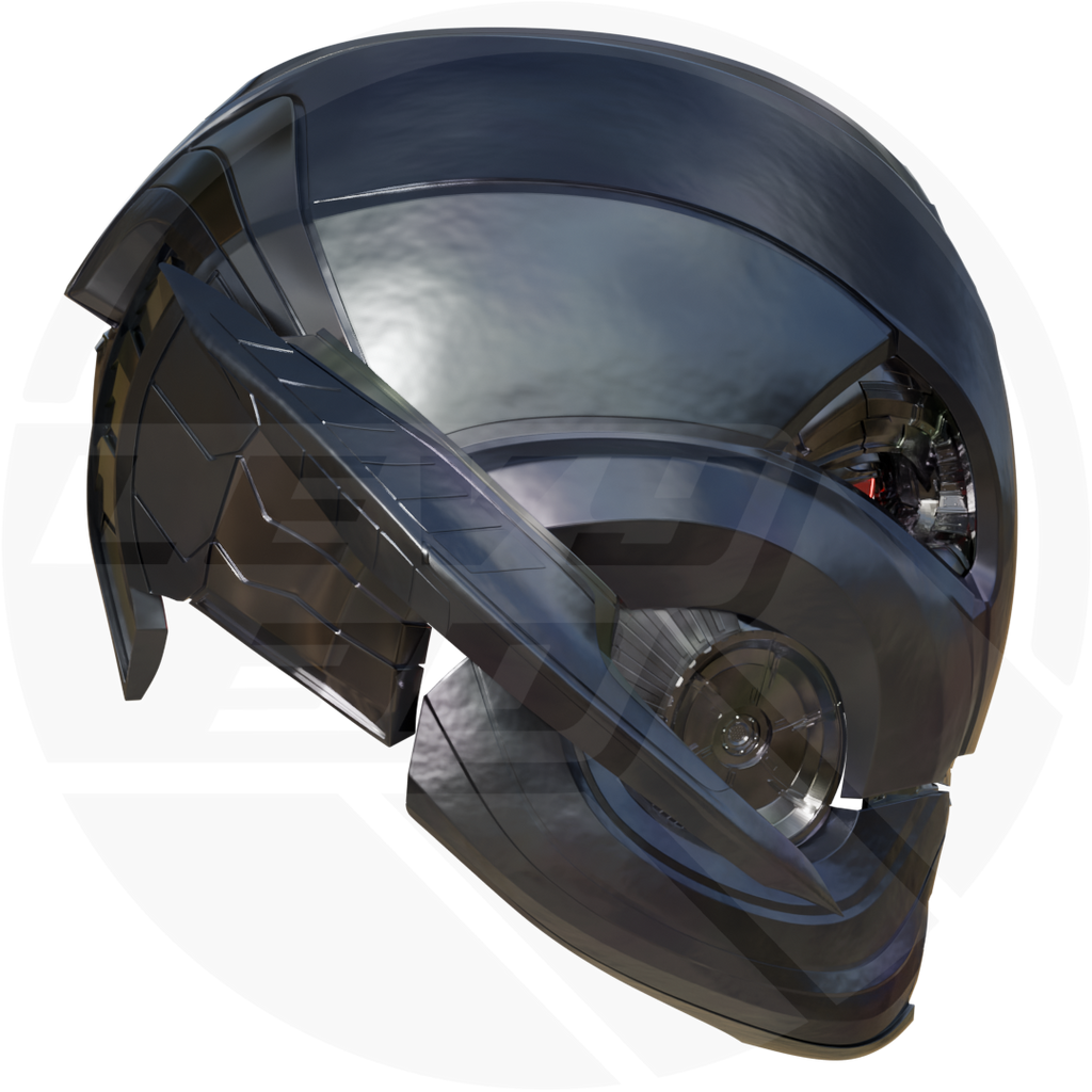 evil ai robot tron Prime Helmet 3D model – Wireframe