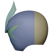 VEK3D White Dino Ranger PRDT Helmet File