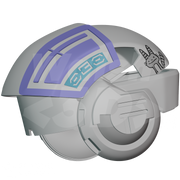 Space Speeder Bike Helmet 3D Print Model