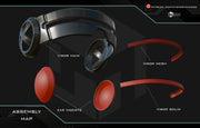 Elegant Eye Cyclops visor and cloak pins