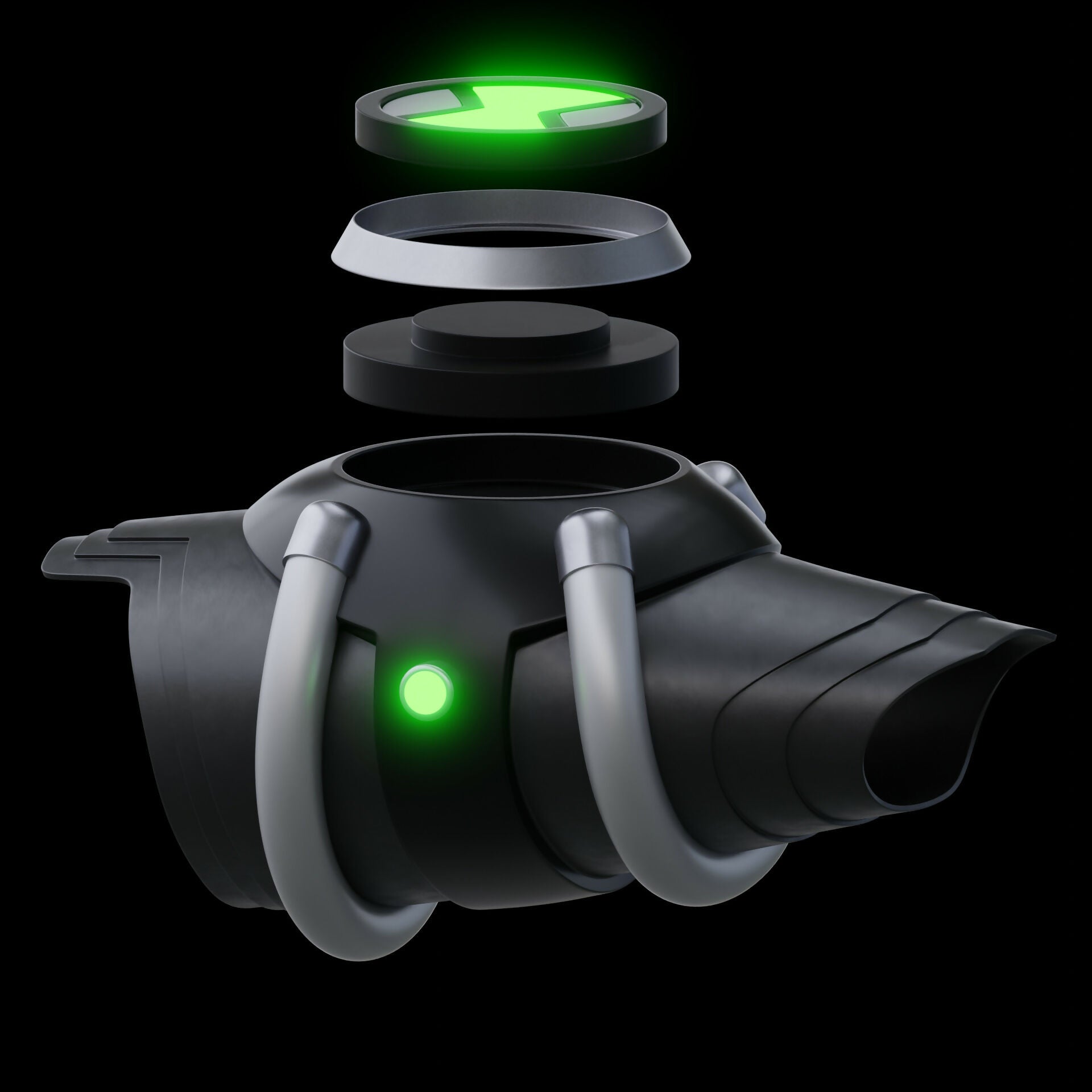 Ben 10,000 Omnitrix 3D Model – Wireframe