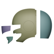 Time Force Blue Ranger Helmet 3D Model