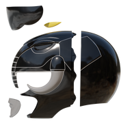 VEK3D Black Ranger MMPR Helmet File