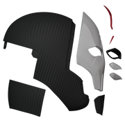 Red X Helmet 3D Printing Model