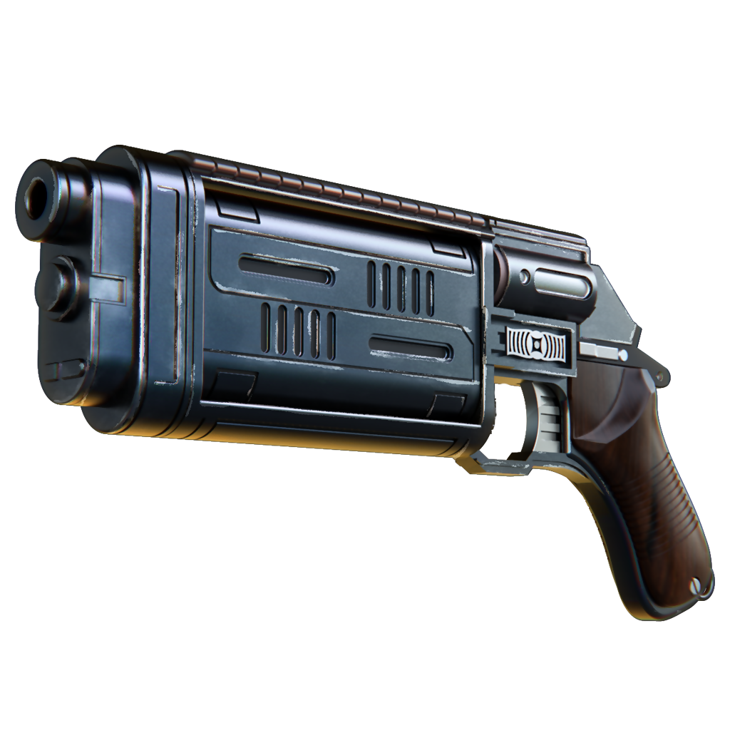 Cassian Andor's Bryar Blaster - 3D Print Model – Wireframe