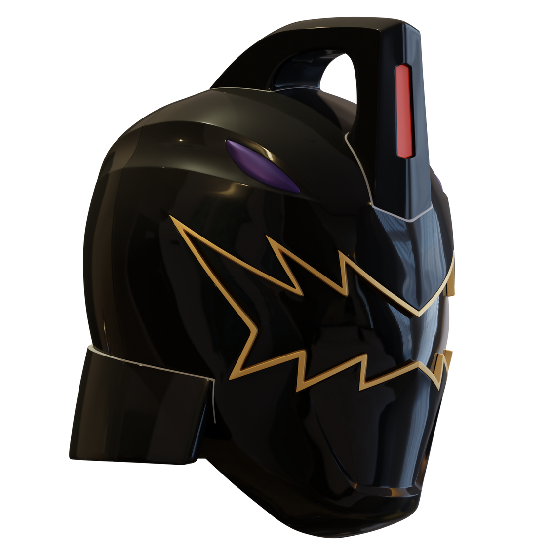 Black Ranger from Power Rangers Dino Thunder - 3D Print Model – Wireframe