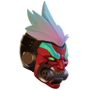 Motorized Overwatch Cyberdemon Genji Helmet 3D Print Model