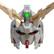 Transforming Gundam RX-0 Unicorn V2 Helmet 3D Printable Model