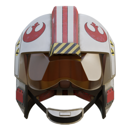 Rebel X-Wing Pilot Helmet 3D Print Model