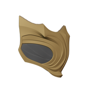 Mortal Kombat 1 Scorpion Mask 3D Print Model