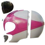 VEK3D Pink Ranger MMPR Helmet File
