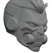 Motorized Overwatch Cyberdemon Genji Helmet 3D Print Model