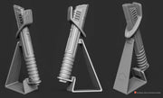 Saber hilt with stand inspired by the Darksaber