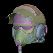 Concept inspired Bounty Hunter Pilot Helmet 3D-files for 3D printing