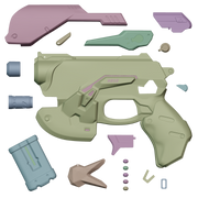 Overwatch D.VA Blaster 3D Print Model