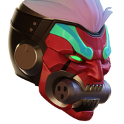 Motorized Overwatch Cyberdemon Genji Helmet 3D Print Model