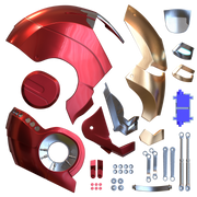 Motorized Walsh3D Ironman Mark 45B Helmet 3D Print Model