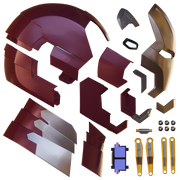 Motorized Walsh3D Ironman Mark 42 / 43 V2 Helmet 3D Print Model