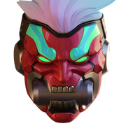 Motorized Overwatch Cyberdemon Genji Helmet 3D Print Model