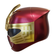 Crimson Thunder Ranger Helmet 3D Model