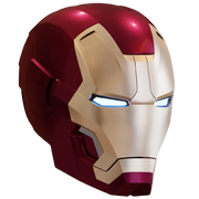 iron man mk42 helmet with interior details 3D Model
