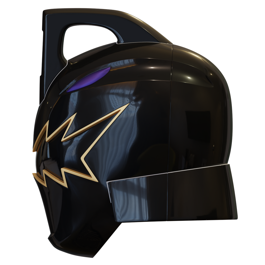 Black Ranger from Power Rangers Dino Thunder - 3D Print Model – Wireframe