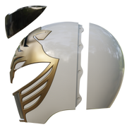 VEK3D White Ranger MMPR Helmet File
