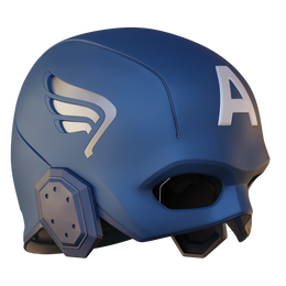 2012 Captain America Helmet 3D Print Model
