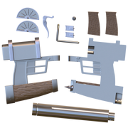 Anti Personnel ODM gear gun 3D Model